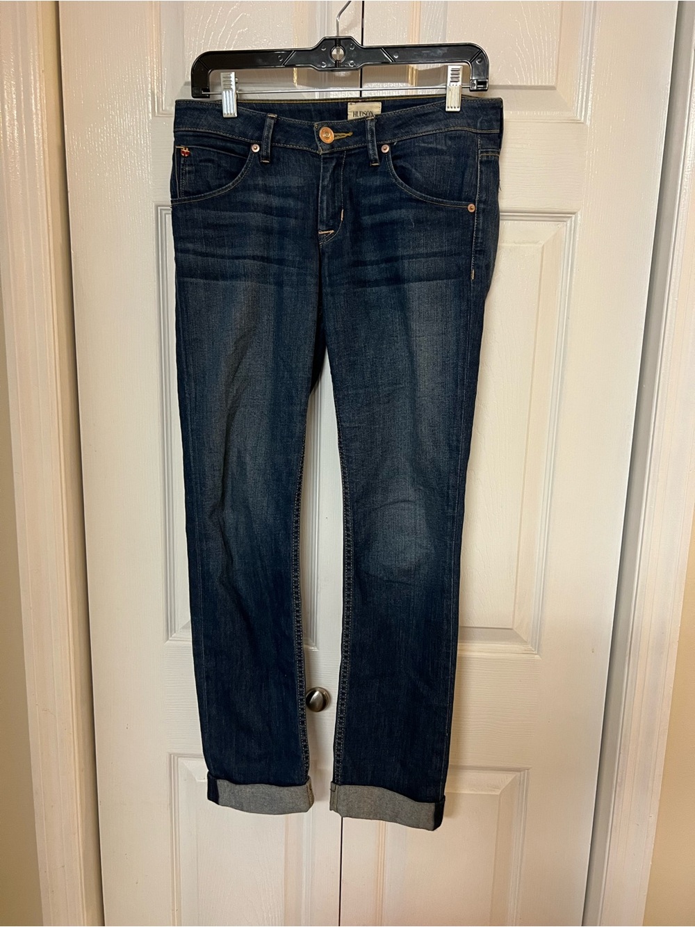 Hudson Women’s Dark Blue Slim Straight Jeans